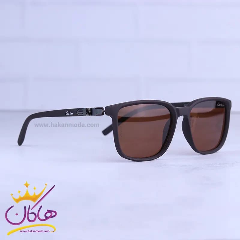 عینک آفتابی مردانه کارتیر قهوه ای پلاریزه P3302/3 — تصویر ۳