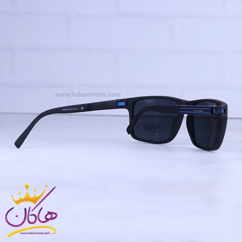 عینک آفتابی مردانه مورل پلاریزه فریم مشکی D2428P/2 — تصویر ۳