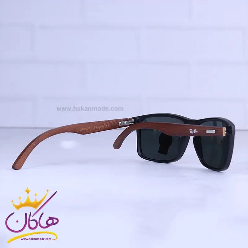 عینک آفتابی مردانه ری بن فریم مشکی RB 8303/5 — تصویر ۳