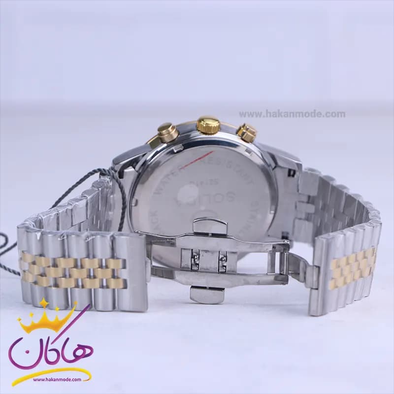 ساعت مچی سولیدا مردانه فلزی صفحه سبز G2141/5 — تصویر ۲
