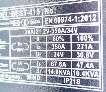 دستگاه جوش اینورتر اینتیمکس مدل INTIMAX BEST-415 — تصویر ۴