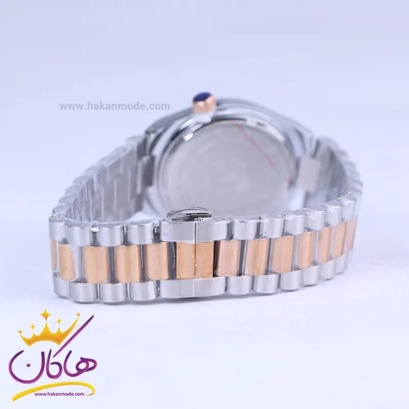 ساعت مچی سیتیزن زنانه فلزی نقره ای رزگلد صفحه مشکی 107334/16 — تصویر ۳