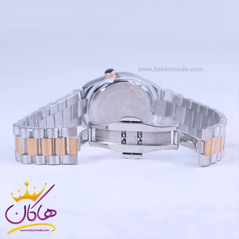ساعت مچی سیتیزن زنانه فلزی نقره ای رزگلد صفحه مشکی 107334/16 — تصویر ۲