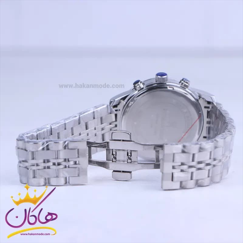 ساعت مچی مردانه رومانسون فلزی نقره ای صفحه آبی 030/1 — تصویر ۲