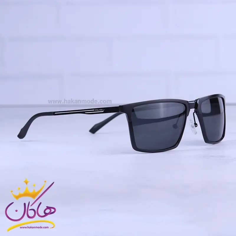 عینک آفتابی مردانه پلیس آلومینیومی مشکی 8633/1 — تصویر ۳