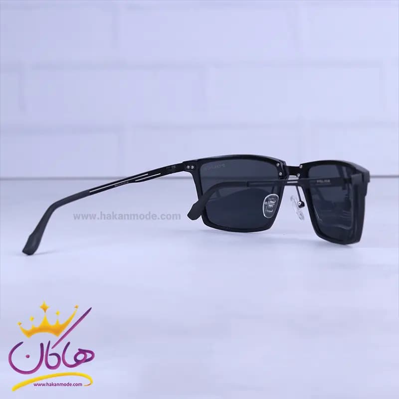 عینک آفتابی مردانه پلیس آلومینیومی مشکی 8633/1 — تصویر ۴