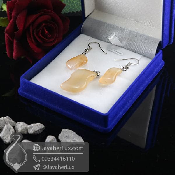 نیم ست عقیق اشکی _ کد : 400273 — تصویر ۷
