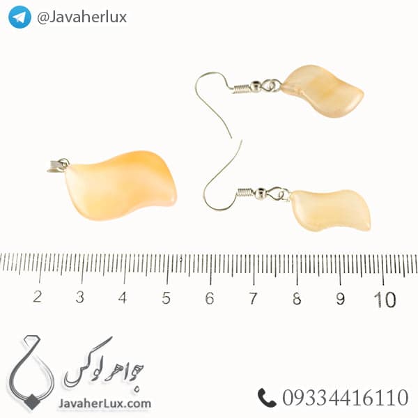 نیم ست عقیق اشکی _ کد : 400273 — تصویر ۵