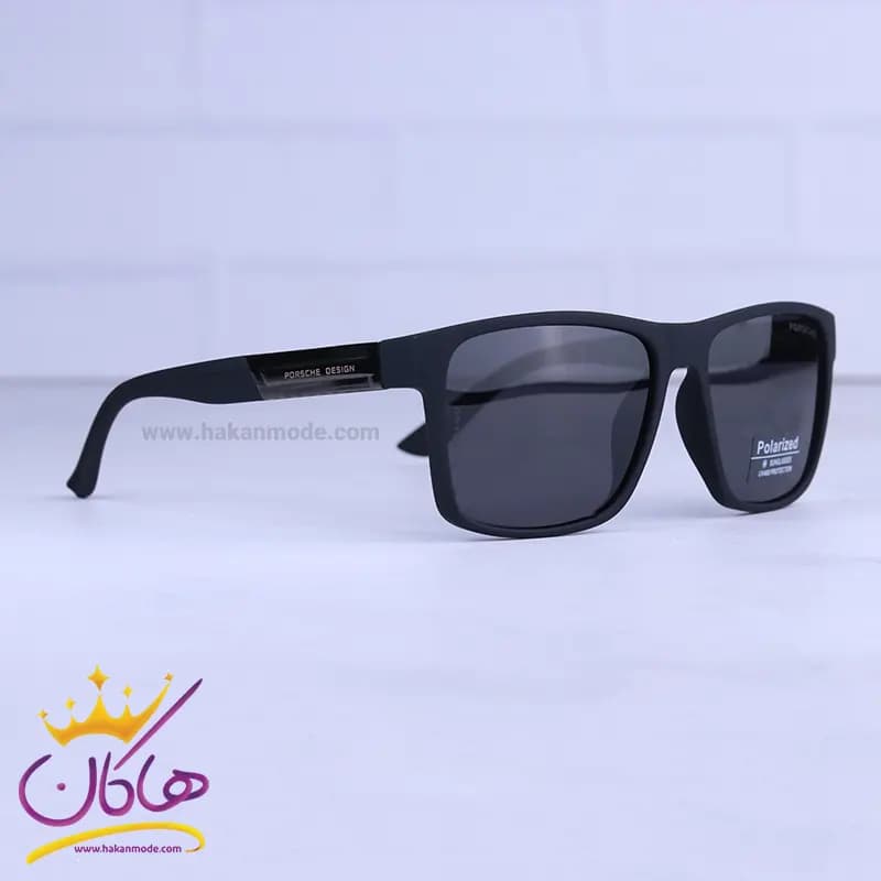عینک آفتابی پورشه مردانه مشکی پلاریزه D24552P/1 — تصویر ۳