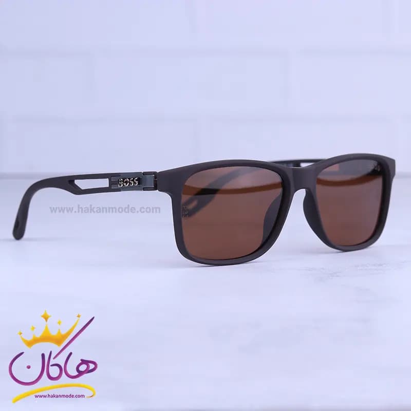 عینک آفتابی باس مردانه فریم قهوه ای پلاریزه P3301/3 — تصویر ۴