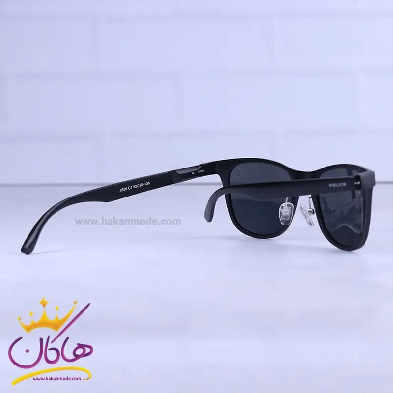 عینک آفتابی پلیس مردانه فریم آلومینیوم مشکی 8559/1 — تصویر ۳