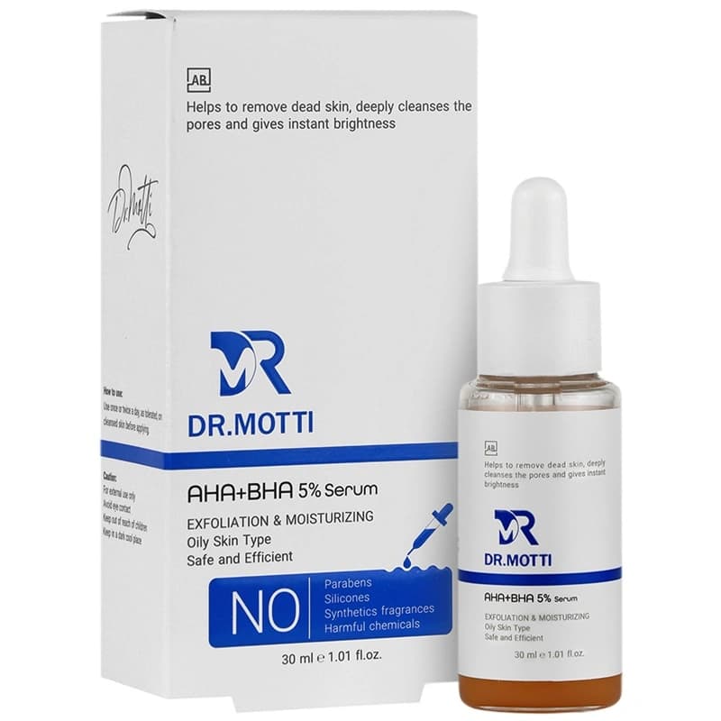 سرم لایه بردار 5% دکتر متی مناسب پوست چرب حجم 30mL