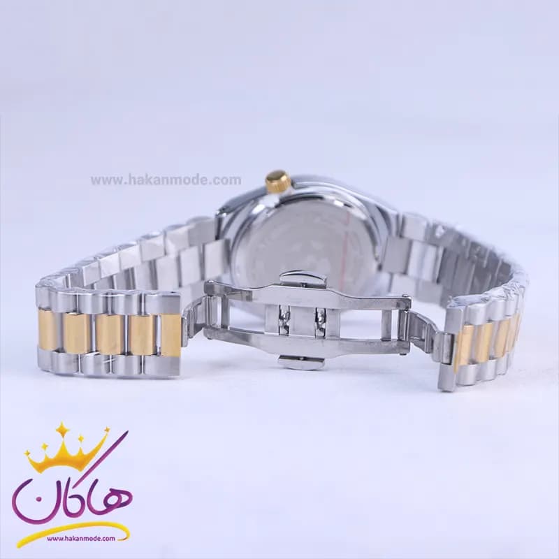 ساعت مچی سیتیزن زنانه فلزی نقره ای طلایی صفحه آبی 107334/14 — تصویر ۲