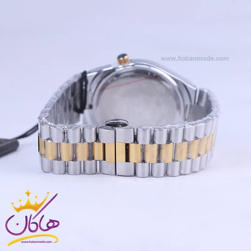 ساعت مچی سیتیزن مردانه فلزی نقره ای طلایی صفحه آبی 107334/13 — تصویر ۳