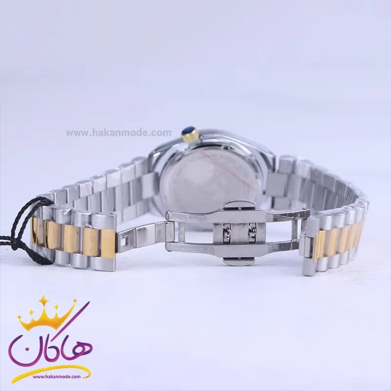 ساعت مچی زنانه سیتیزن فلزی نقره ای طلایی صفحه سبز 107334/12 — تصویر ۲