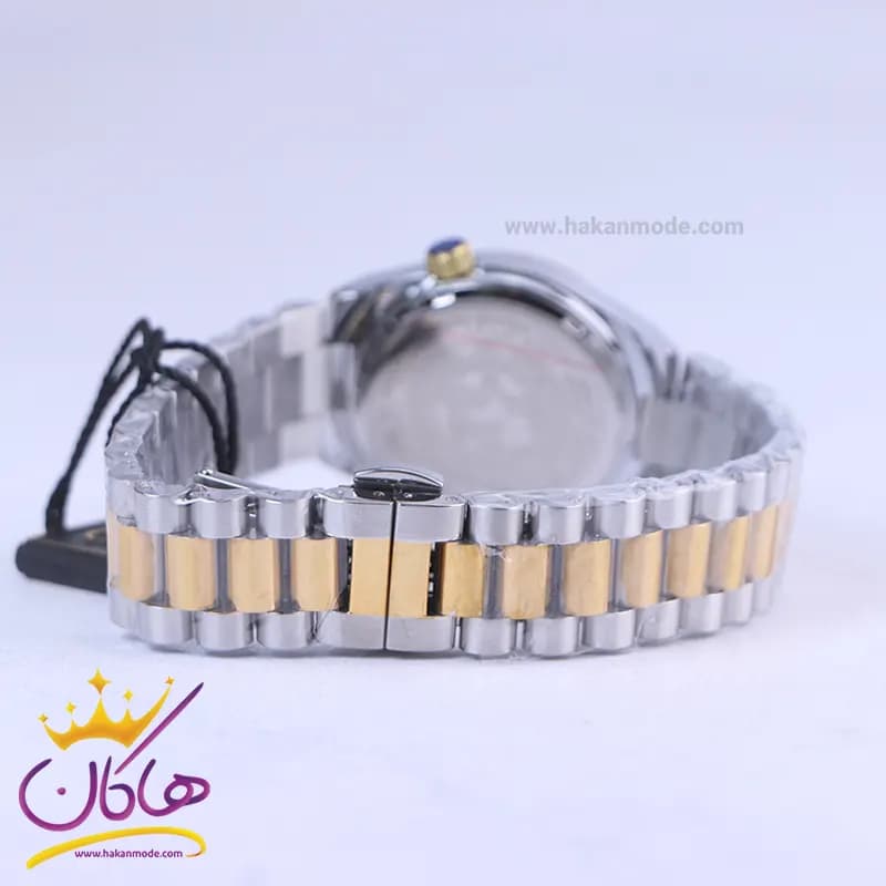 ساعت مچی سیتیزن زنانه فلزی نقره ای طلایی صفحه سورمه ای 107334/10 — تصویر ۳