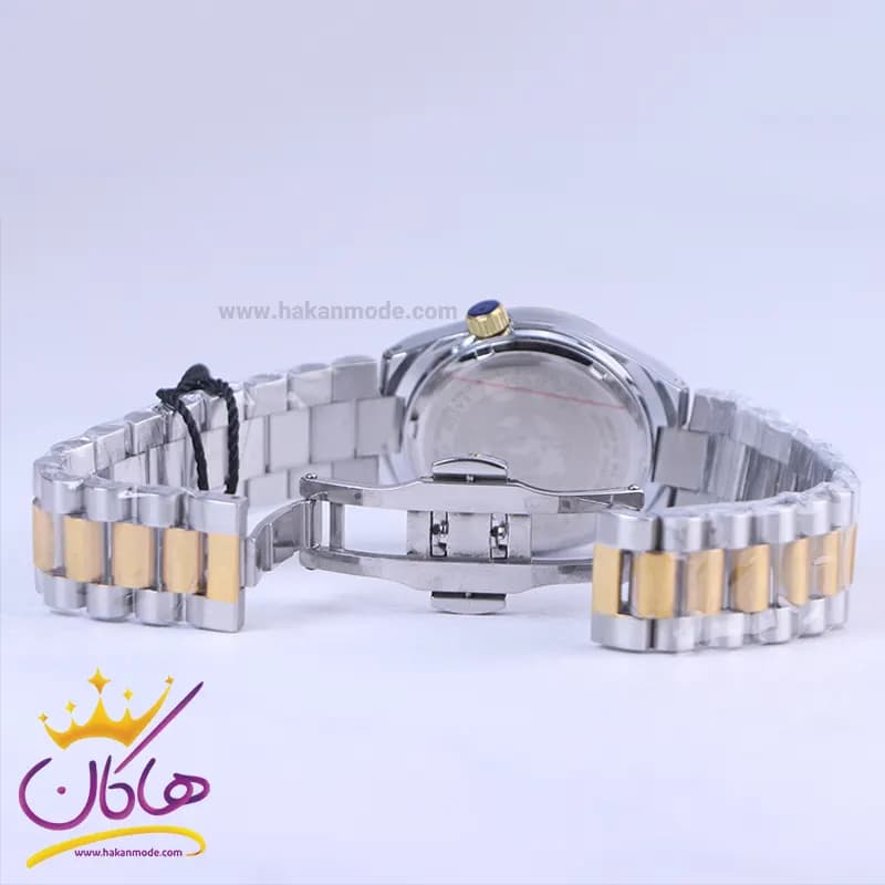 ساعت مچی سیتیزن زنانه فلزی نقره ای طلایی صفحه سورمه ای 107334/10 — تصویر ۲