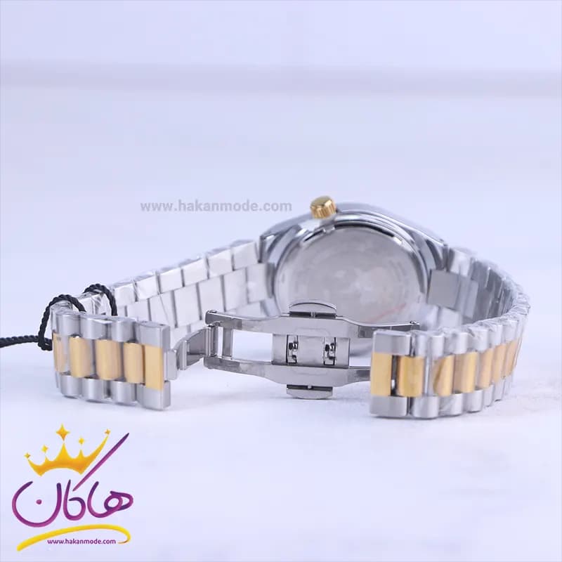 ساعت مچی زنانه سیتیزن فلزی نقره ای طلایی صفحه مشکی 107334/8 — تصویر ۲