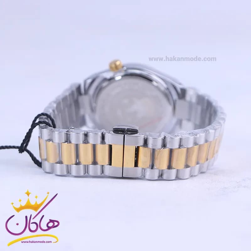 ساعت مچی زنانه سیتیزن فلزی نقره ای طلایی صفحه مشکی 107334/8 — تصویر ۳