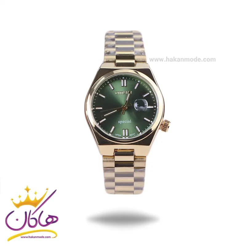 ساعت مچی سیتیزن زنانه فلزی طلایی صفحه سبز 107334/6