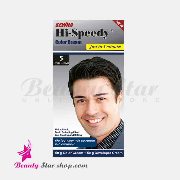 کیت رنگ مو قهوه ای تیره مردانه های اسپیدی شماره 5