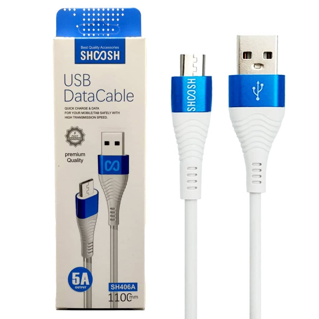 کابل فست شارژ اندرویدی شوش SHOOSH SH406A 5A 110CM