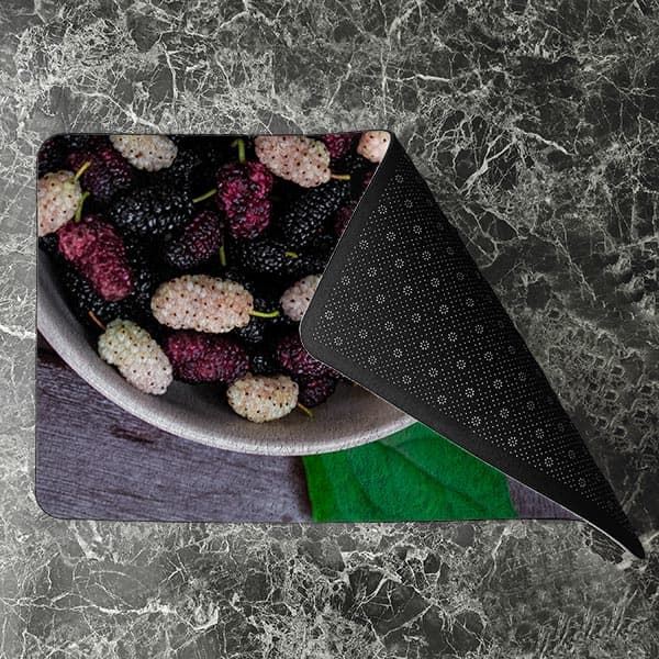 پادری آشپزخانه مدل ظرف توت سیاه و سفیدMH0051 — تصویر ۴