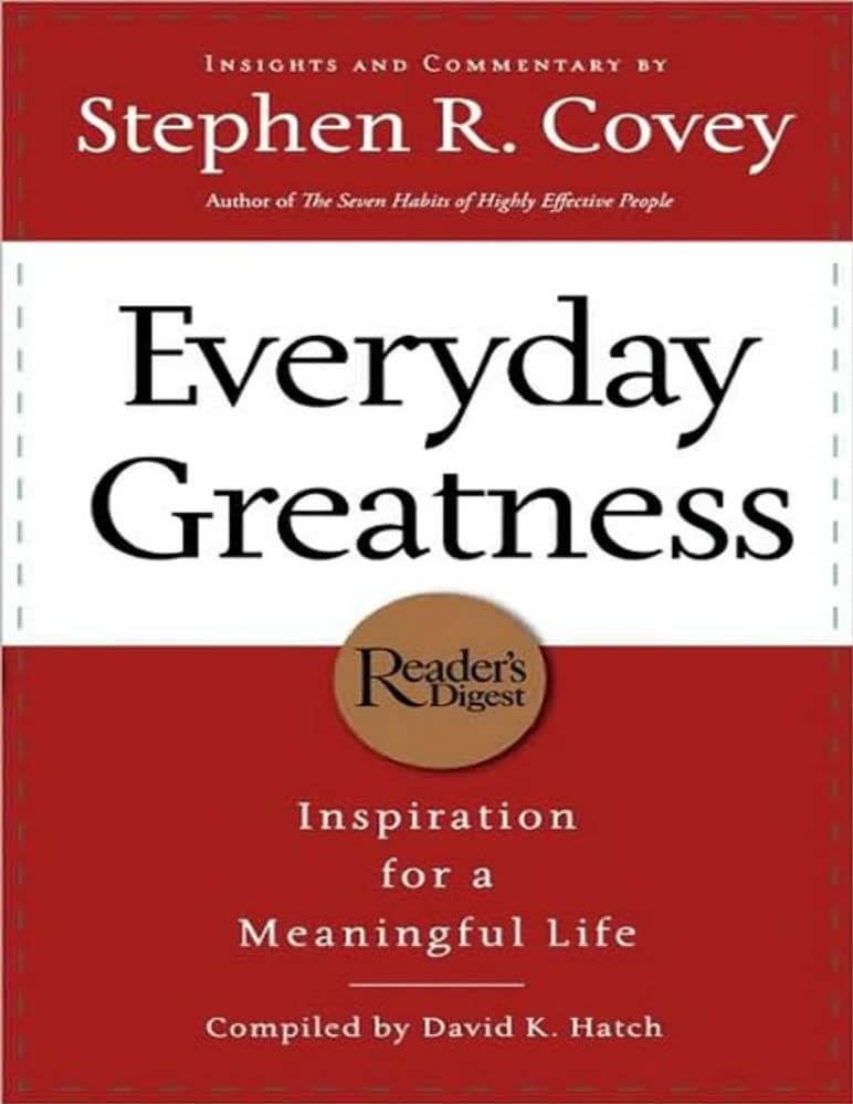 کتاب عظمت هر روز (Everyday Greatness: Inspiration for a Meaningful Life) نسخه انگلیسی PDF | استیون کاوی