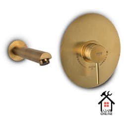 شیر اهرمی روشویی توکار جزیره مدل آکا طلایی مات