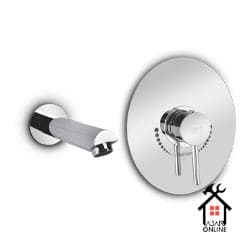 شیر روشویی اهرمی توکار جزیره مدل آکا کروم