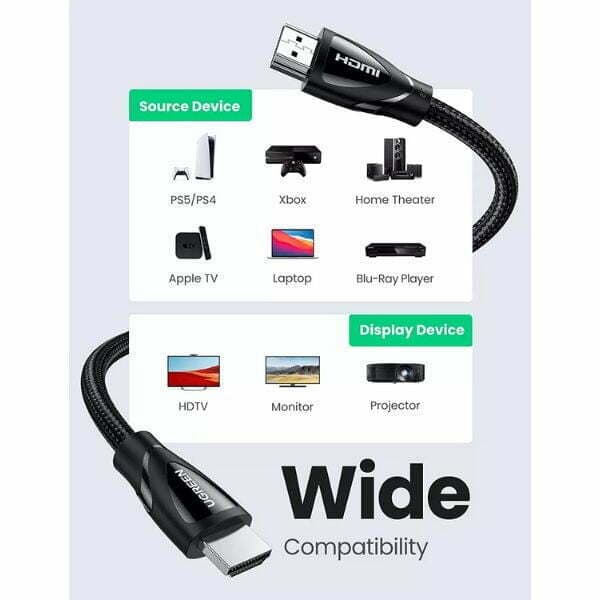 کابل UGREEN HDMI 2.1 Cable – 2M — تصویر ۴