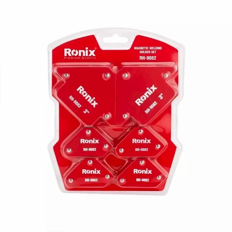 ست گونیا مگنتی جوشکاری 6 عددی رونیکس مدل RONIX RH-9082
