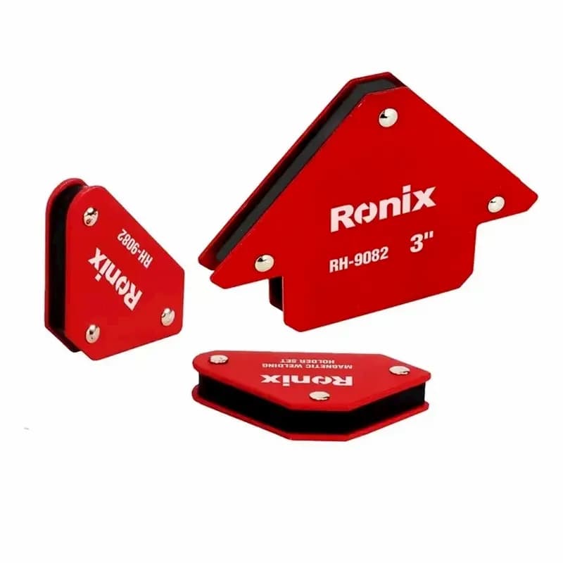 ست گونیا مگنتی جوشکاری 6 عددی رونیکس مدل RONIX RH-9082 — تصویر ۲
