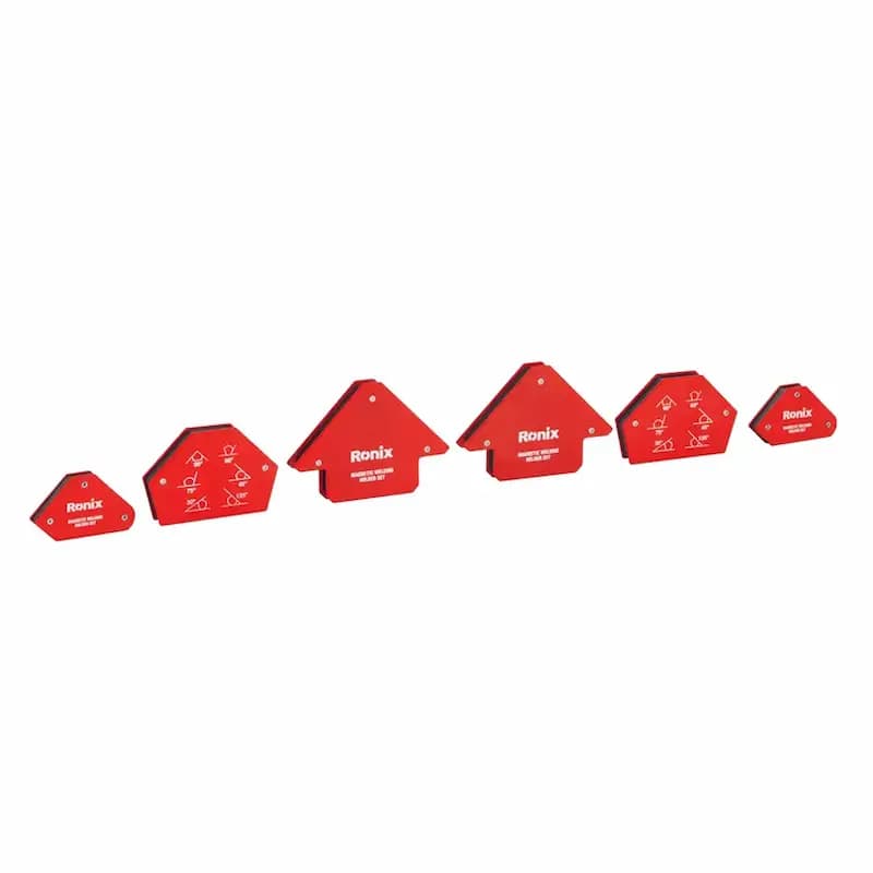 ست گونیا مغناطیسی جوشکاری رونیکس مدل RONIX RH-9083 مجموعه 6 عددی — تصویر ۲