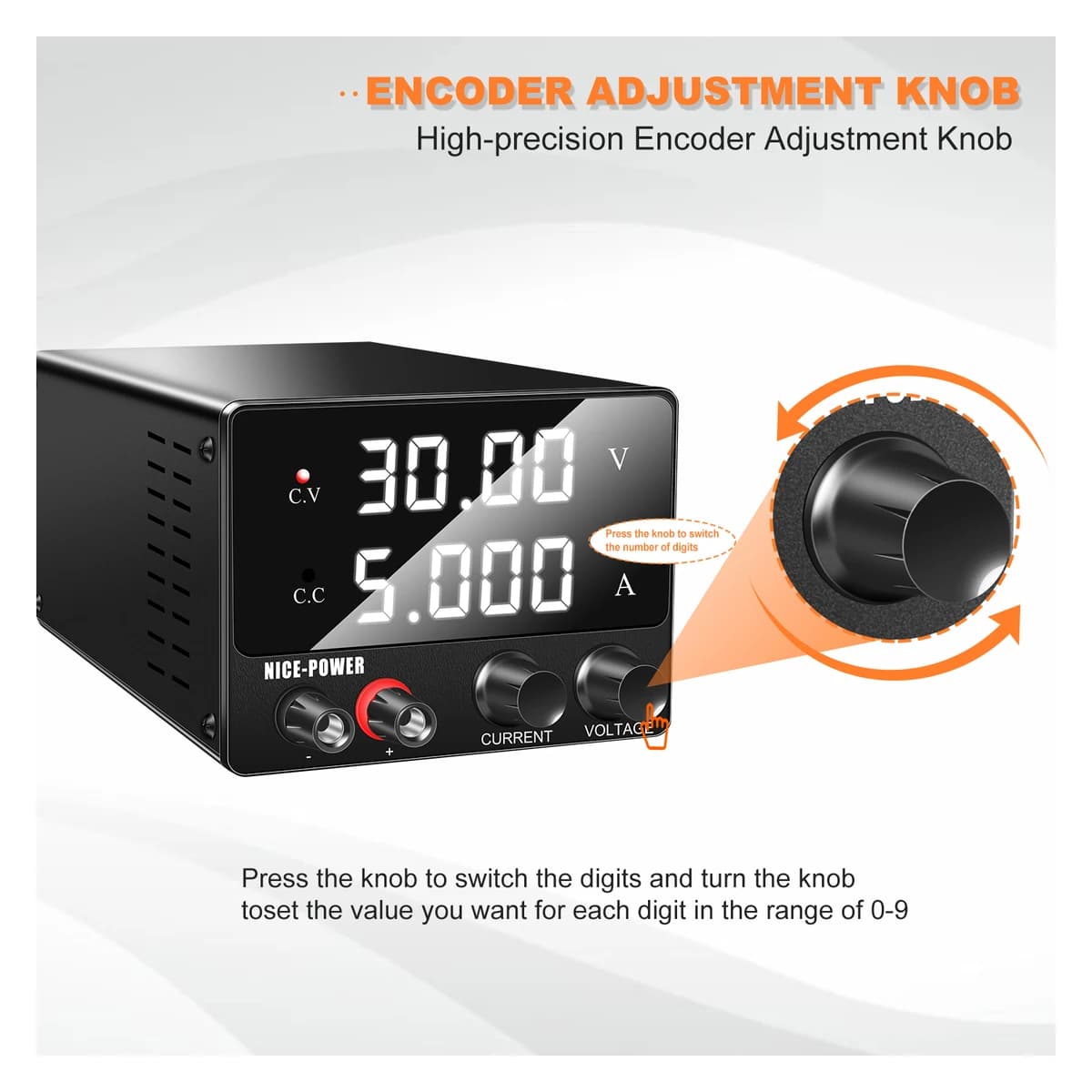 منبع تغذیه DC نایس پاور مدل NICE POWER SPS-F305 — تصویر ۲