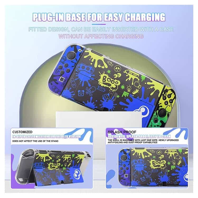 پک لوازم جانبی چند منظوره VGBUS مخصوص Nintendo Switch OLED – طرح Splatoon 3 — تصویر ۴