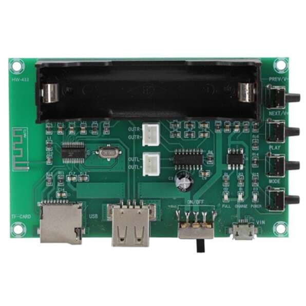 ماژول MP3 پلیر بلوتوث دار با آمپلی فایر استریو 3W+3W دارای ورودی USB و TF Card مدل XH-A150 — تصویر ۲