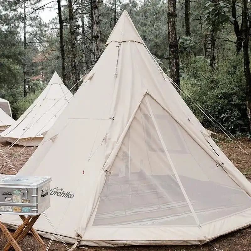 چادر گلمپینگ Naturehike NH20ZP002 چهار نفره مدل Pyramid — تصویر ۴
