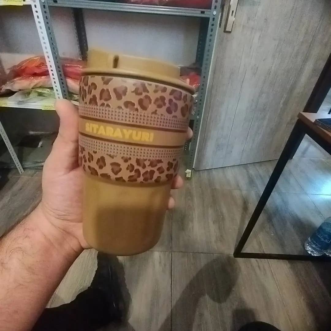 تراول ماگ پلنگی SITARAYURI ظرفیت 360 میلی‌لیتر — تصویر ۷