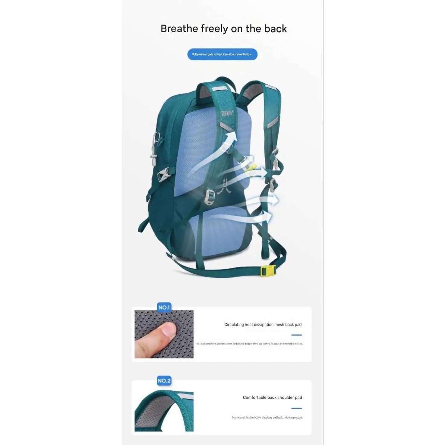 کوله پشتی بلک دیر 25 لیتر مدل 8824 | Black Deer 8824 — تصویر ۳