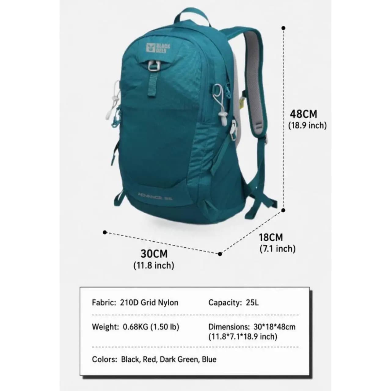 کوله پشتی بلک دیر 25 لیتر مدل 8824 | Black Deer 8824 — تصویر ۴