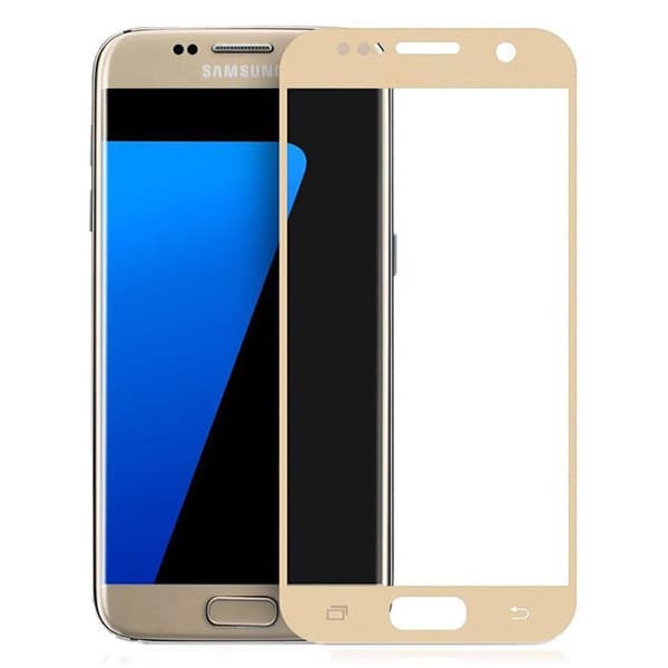 گلس فول سامسونگ S6/S7 – طلايي