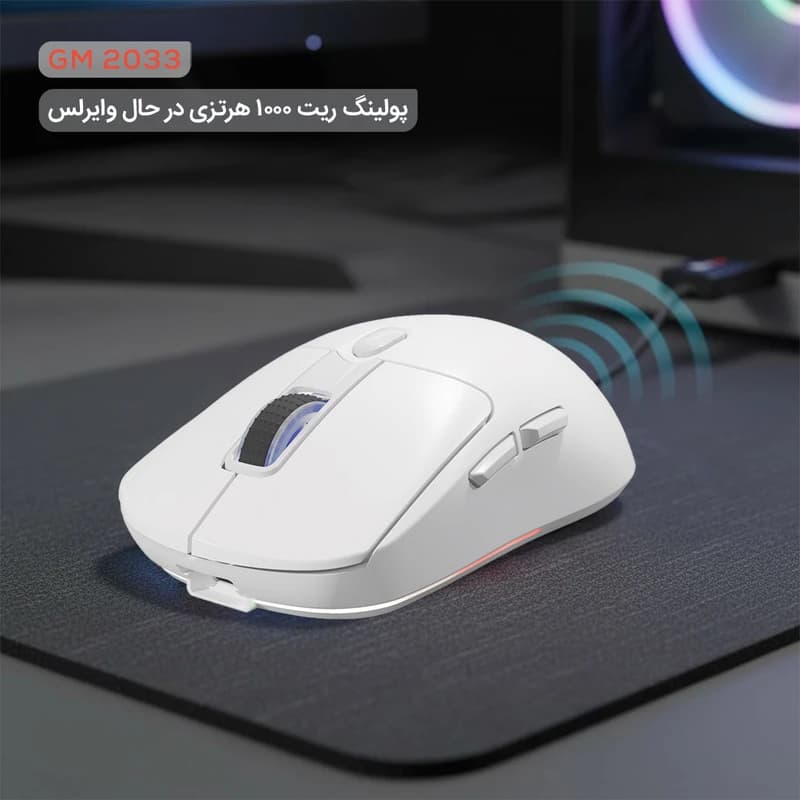موس گیمینگ بی سیم تسکو مدل GM 2033 — تصویر ۸