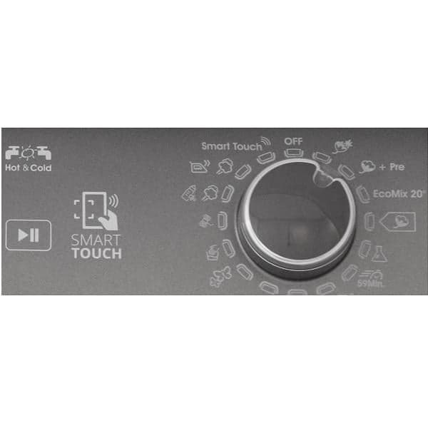 ماشین لباسشویی کندی GVS-228TC3R سیلور 8 کیلویی — تصویر ۲