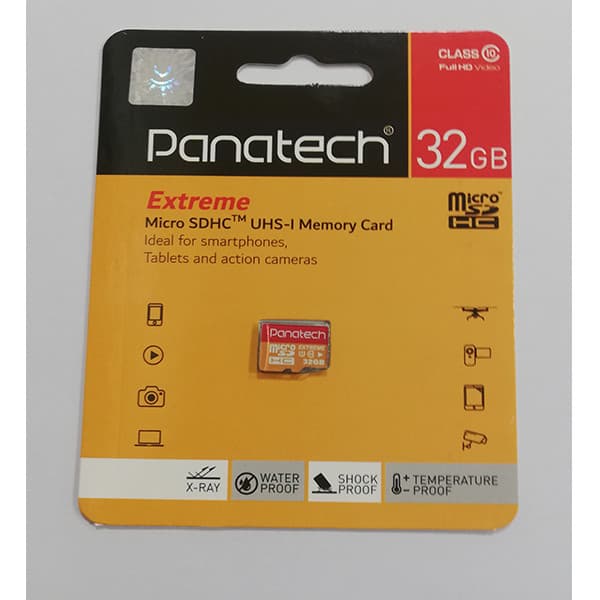 کارت حافظه microSDHC پاناتک مدل Extreme کلاس 10 استاندارد UHS-I U1 سرعت 30MBps ظرفیت 32 گیگابایت — تصویر ۲