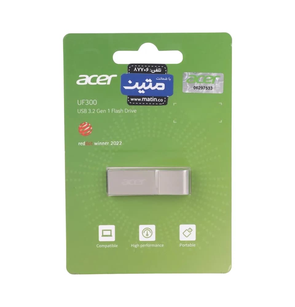 فلش ایسر Acer مدل UF300 USB 3.2 ظرفیت 32 گیگابایت