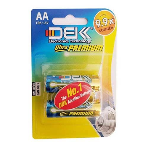 باتری قلمی دی بی کی DBK LR6 بسته 2 عددی