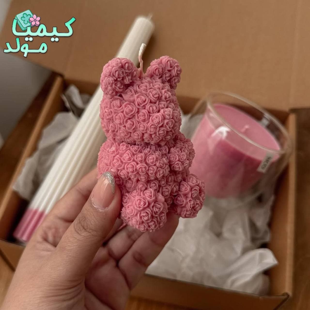 قالب سیلیکونی تدی گل گلی — تصویر ۲
