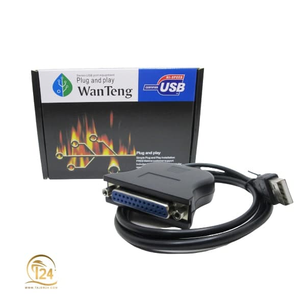 مبدل USB به 25 پین ماده پارالل مدل Wan Teng