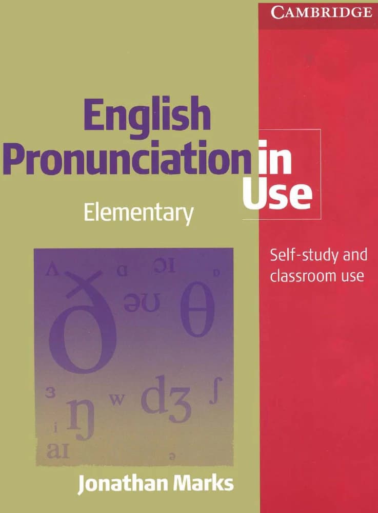 کتاب تلفظ انگلیسی کمبریج (Cambridge English Pronunciation in Use) نسخه انگلیسی PDF | جاناتان مارکس